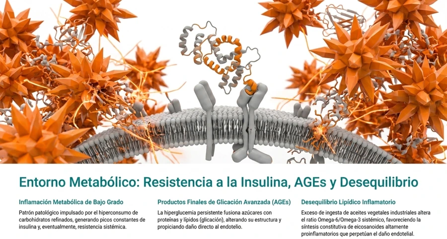 Secuencia visual de infiltración lipídica e inflamación arterial