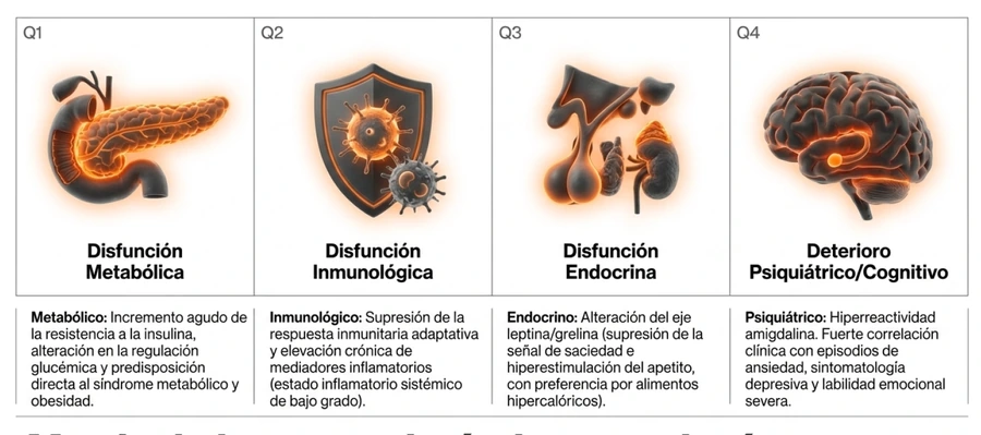 Cronodisrupción moderna Comparación entre ritmos biológicos ancestrales y exposición lumínica moderna