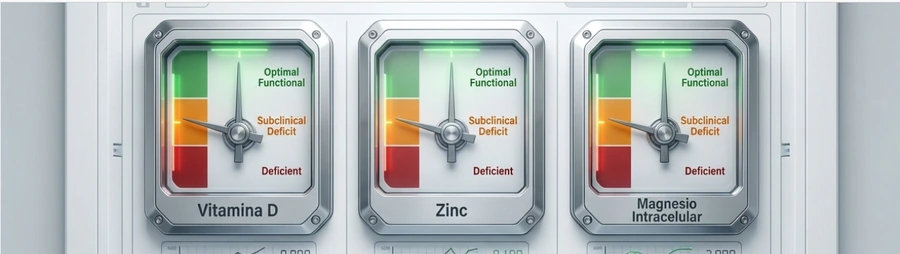 Indicadores funcionales de vitamina D zinc y magnesio en medicina integrativa